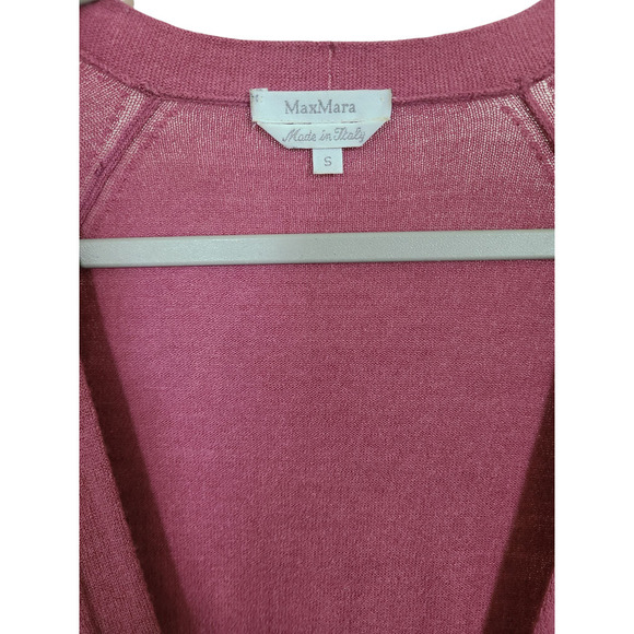 Max Mara Filato- Knitting Yarn Wool Blend Sweater Cardigan Size Small - Picture 2 of 8